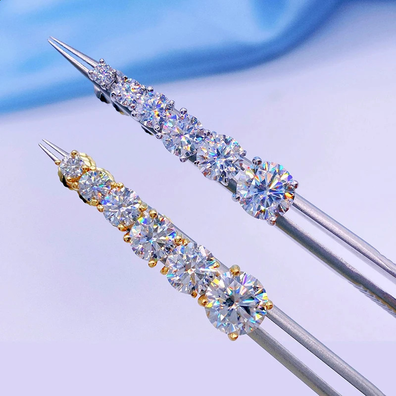 JoyceJelly 0.5-2CT Screws Back Ear-studs Classic Four Prong Earrings S925 Sterling Silver Jewelry For Women 250318