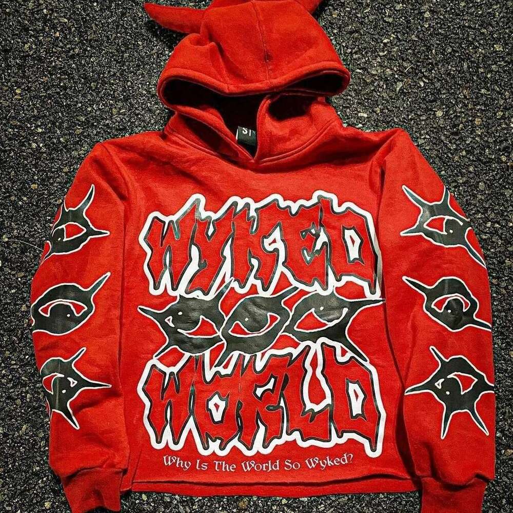 Spring American Dark Gothic Trendy Street Hooded Hoodie gift for man