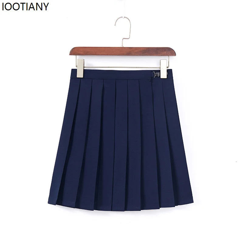 Japanese female student Jk Skirt Suit white basic style college sailor suit bow pleated high school uniform 250326
