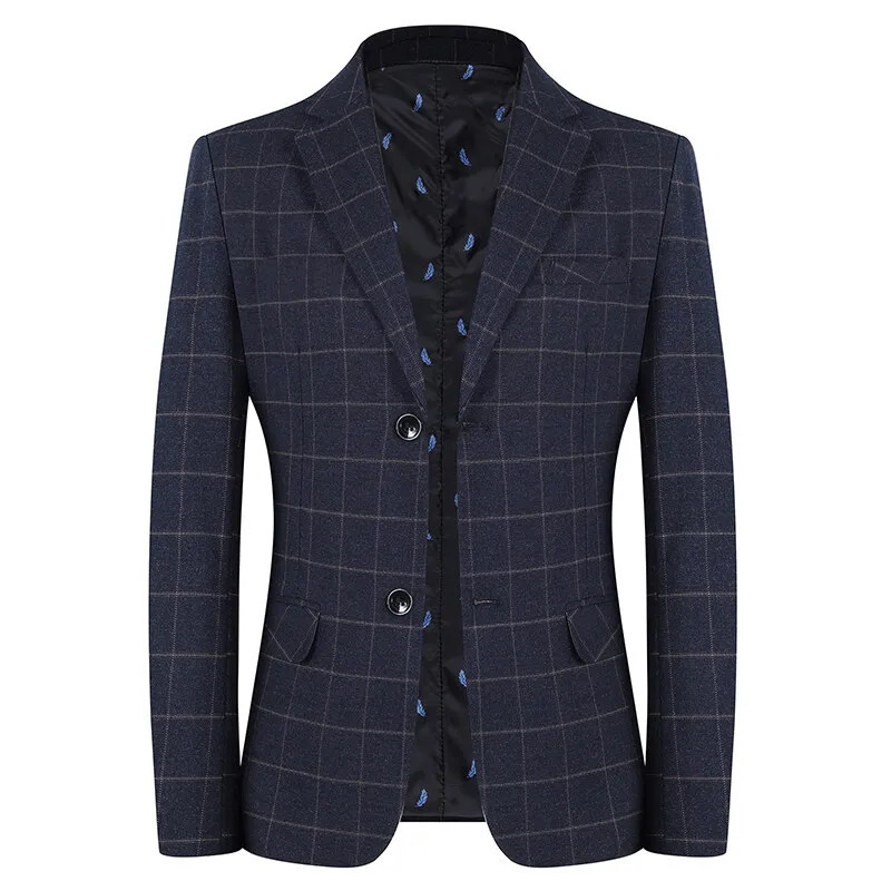 spring and autumn outerwear for middleaged elderly slim casual handmade clothing boutique mens suit 250326