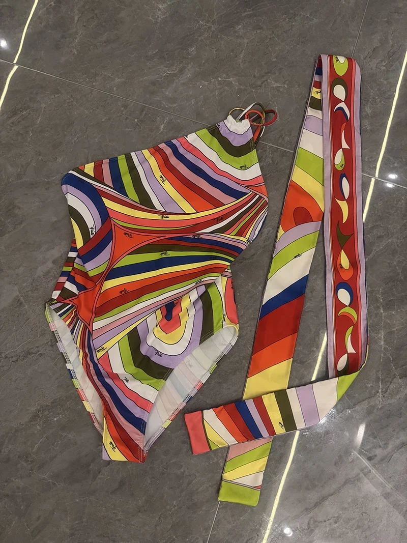n Womens Swimsuit Silk Scarf Set European Fashion Beach Sexy Bikini 250321