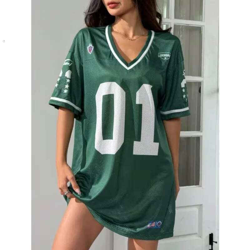 Women's digital patterned soccer shirt, large size, loose, comfortable, breathable, brand new outdoor sports T-shirt
