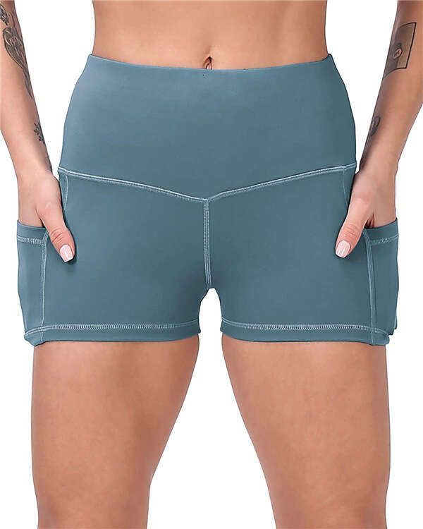 Women Yoga Pants New Waisted And High Stretch Fitness Running Yoga Shorts Pocket Women S Pants YJ