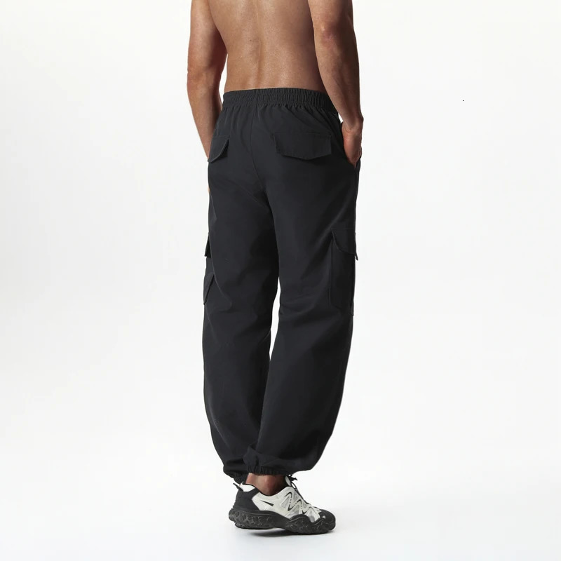 Hip Hop loose cargo pants mens fashionable jogging high street EU size casual streetwear spring and summer drag 250327