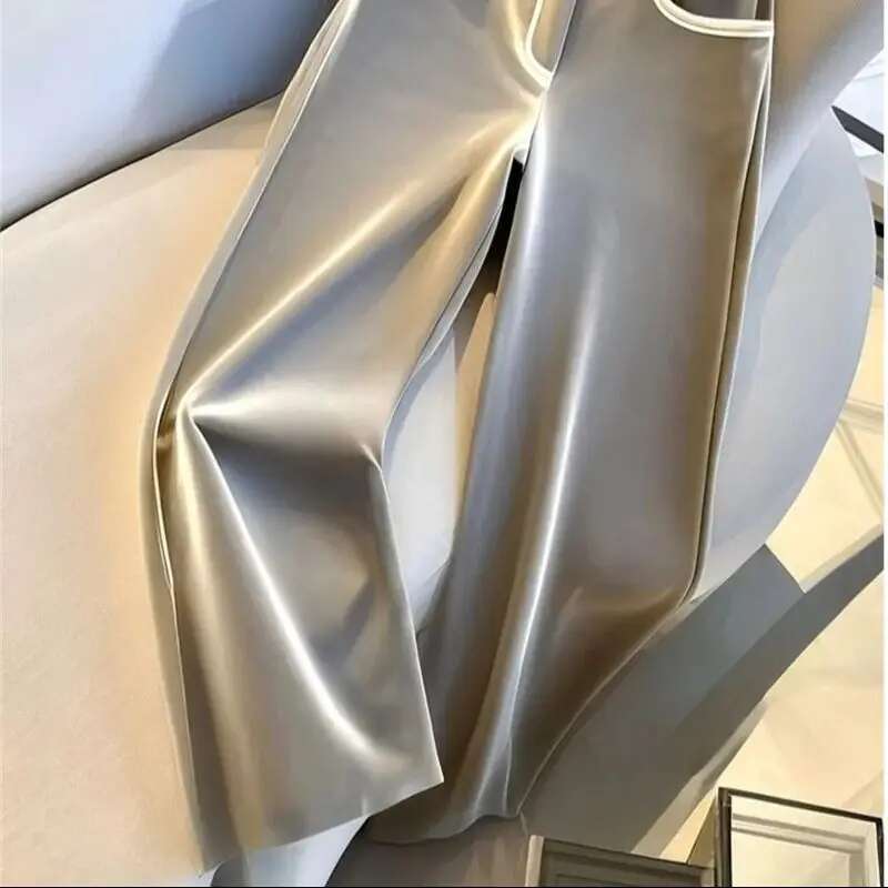 Limiguyue High-End Grey Veet Pant For Women Soft Thicken Long Pants Autumn Winter Casual Straight Legs Trousers Versatile 655P