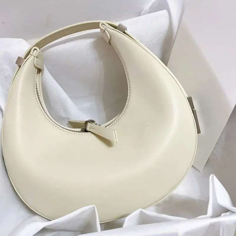 2025 Women's Aesthetic New Saddle Korean Leather Handbag Y2k Mini Dumpg Pink White Shoulder Brand Round Pillow Bags On Sale