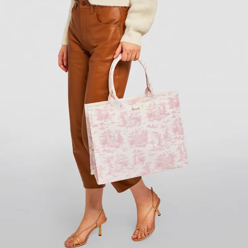 MABULA Woman Tote Handbag Square Letter Pattern Shoulder Bag For Female Simple Casual Ladies Shopping Purse250325