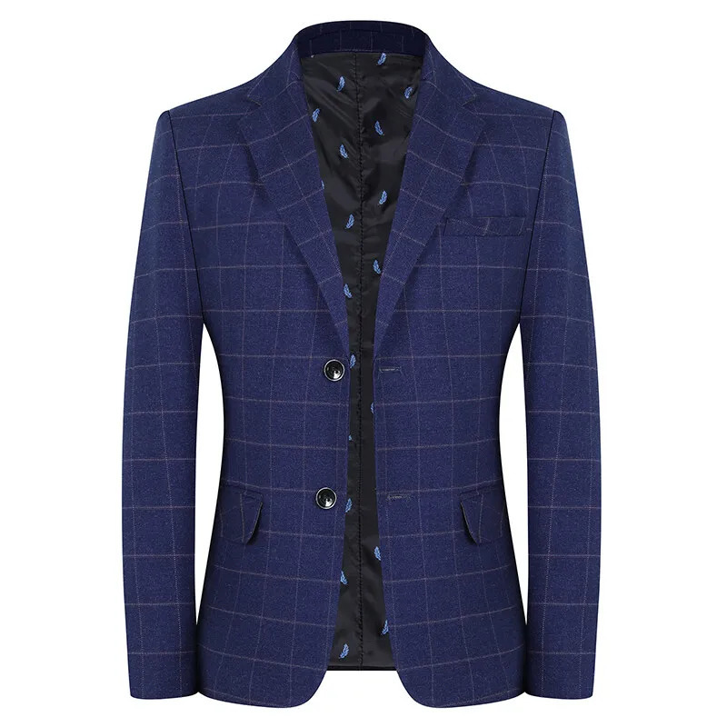 spring and autumn outerwear for middleaged elderly slim casual handmade clothing boutique mens suit 250326