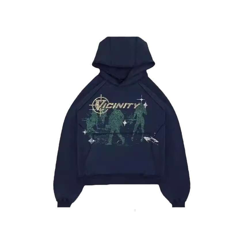 New American street style Y2K cartoon printed unisex loose hooded sweatshirt ins gift for man