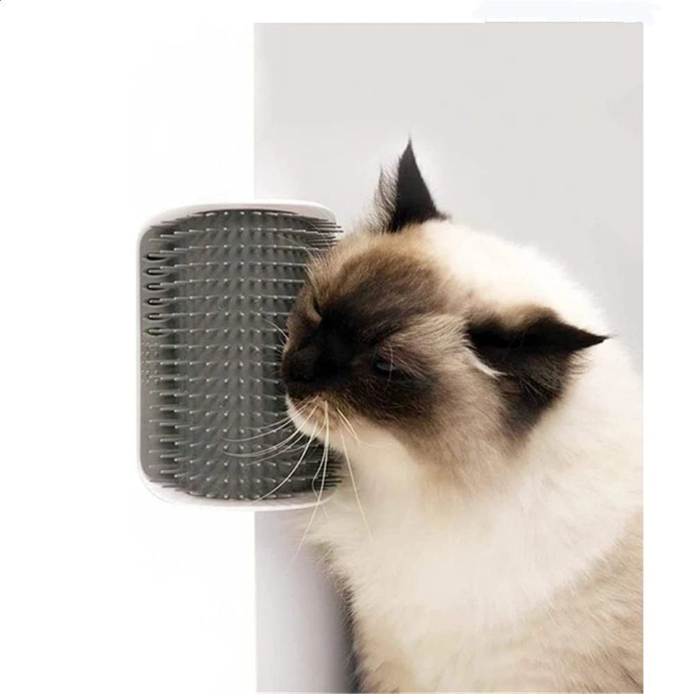 Cat brush comb cat corner massage self grooming friction pets face with tickling 250312