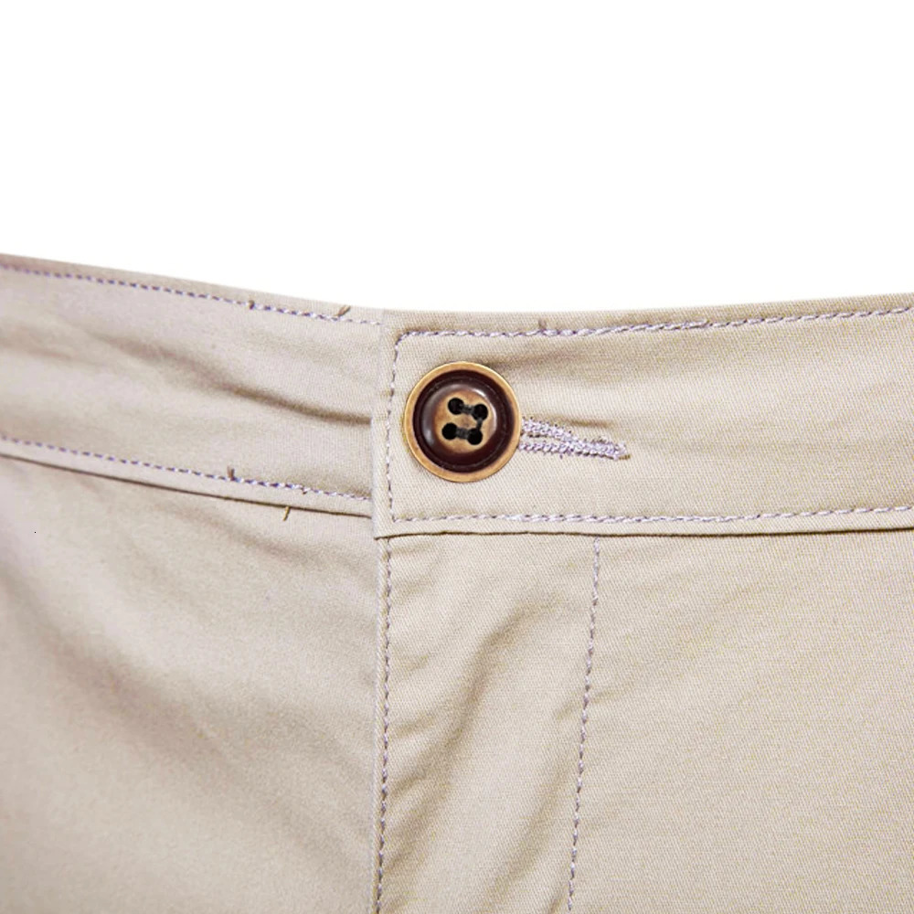 summer 100 pure cotton mens shorts highquality casual business social elastic waist 10 color beach 250322