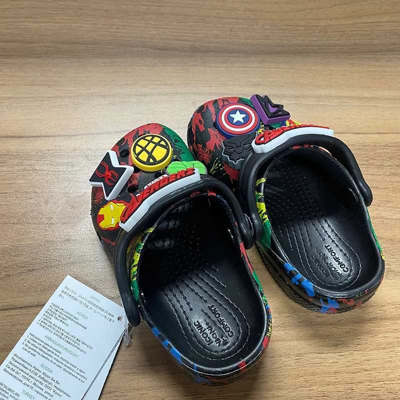 Slipper Miniso Hole sandals slippers Kawaii Eva anime home shoes outdoor casual breathable beach shoes summer slippers childrens gifts S25326