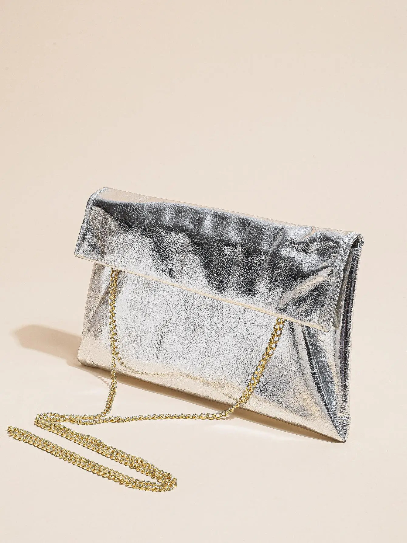 Womens Sparkling Evening Package Envelope Clutch Shoulder Chain Handbag Bridal Wedding Wallet Roll Top Bag 250326