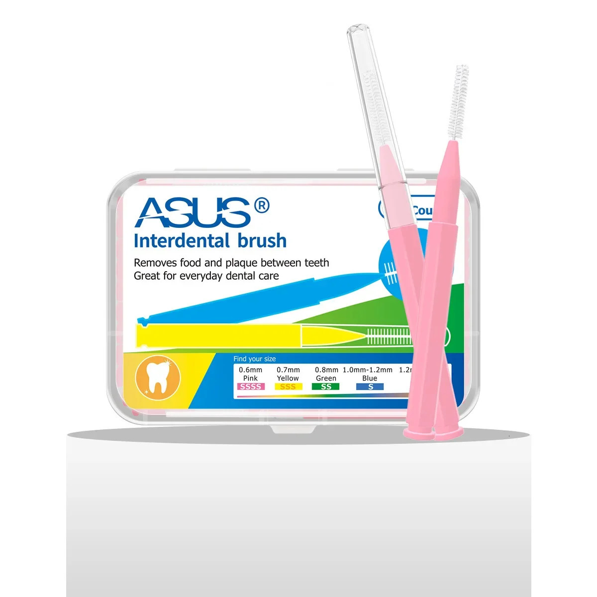 60pcs 04mm15mm interdental brush healthcare cleaner orthodontic toothbrush oral hygiene tools 250325