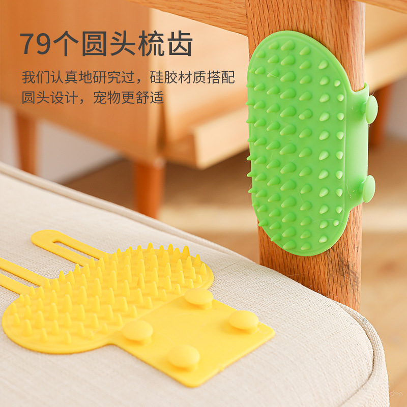 Cross border pet cat grooming device for relieving boredom, wall corner massage, brushing, petting, teasing, and itching