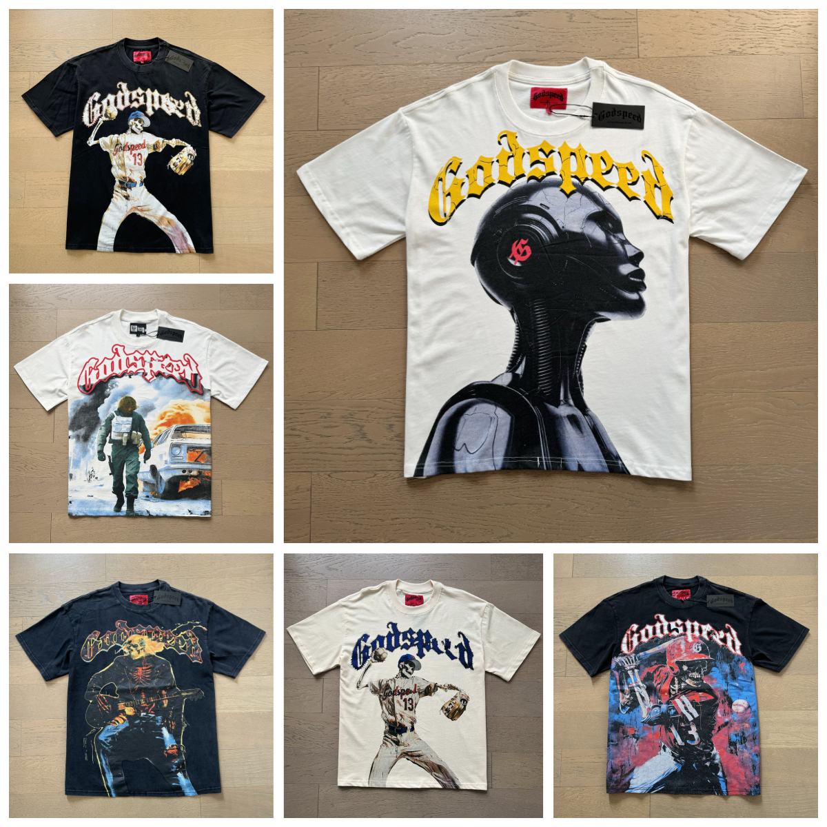 Designer Mens T Shirt God Speed Y2K Shirts Casual Letter Printed Short Sleeve Fashion High Quality Brand Pullover Womens Round Neck Top Shirts Casual Couple Size S-XL