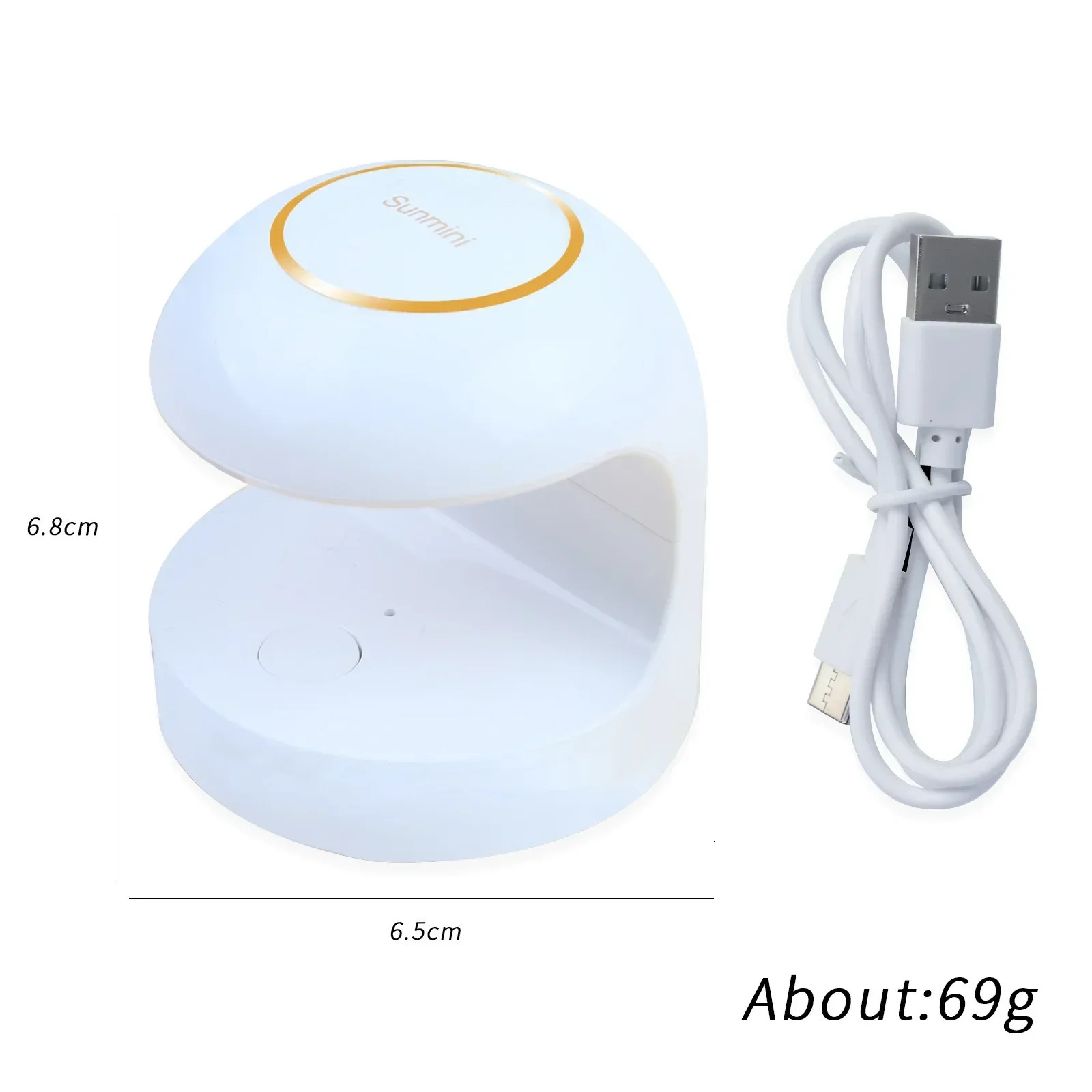 18W nail dryer mini USB UV LED light art white egg shaped n 120S gel polishing tool fast drying curing 250325