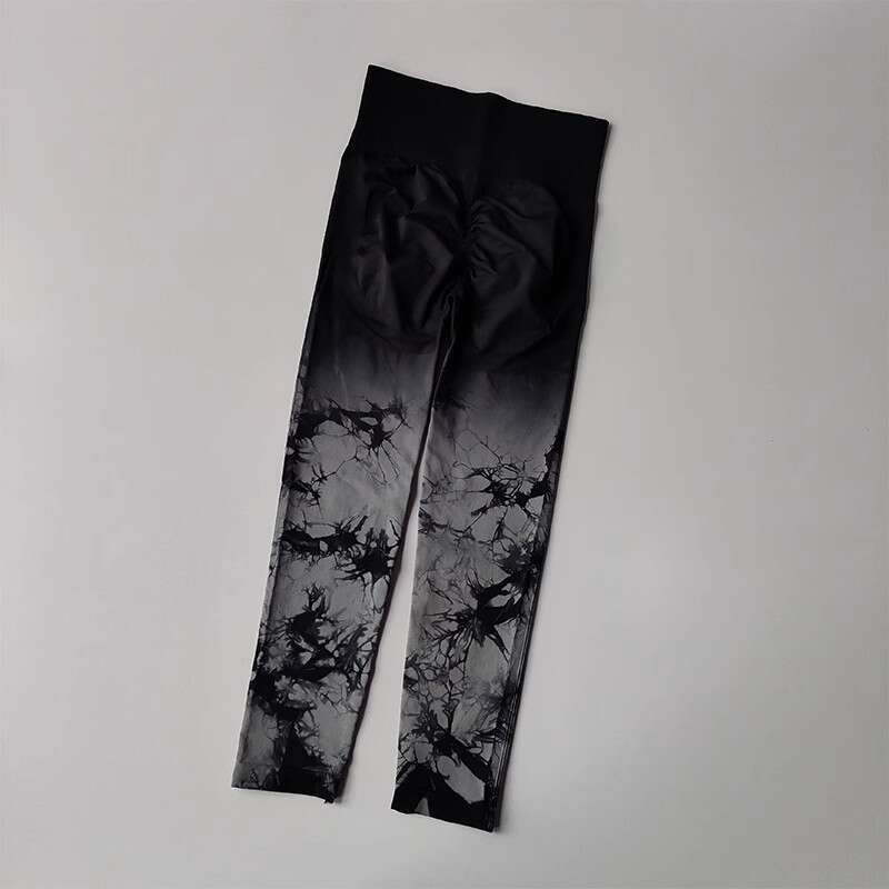 Women Yoga Pants Peach High Waisted Tie Dye Sexy Exercise Training Fitness Elasticity Tight Fitting Show Buttocks Internet Famous Hip Lifting Yoga Pan