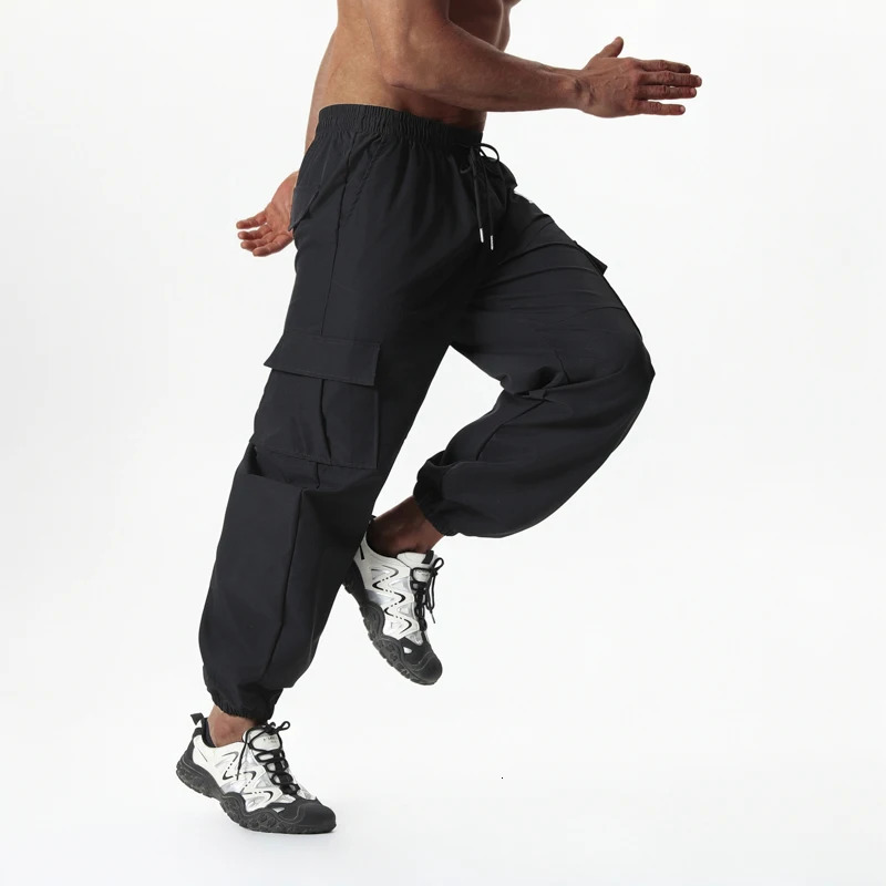 Hip Hop loose cargo pants mens fashionable jogging high street EU size casual streetwear spring and summer drag 250327