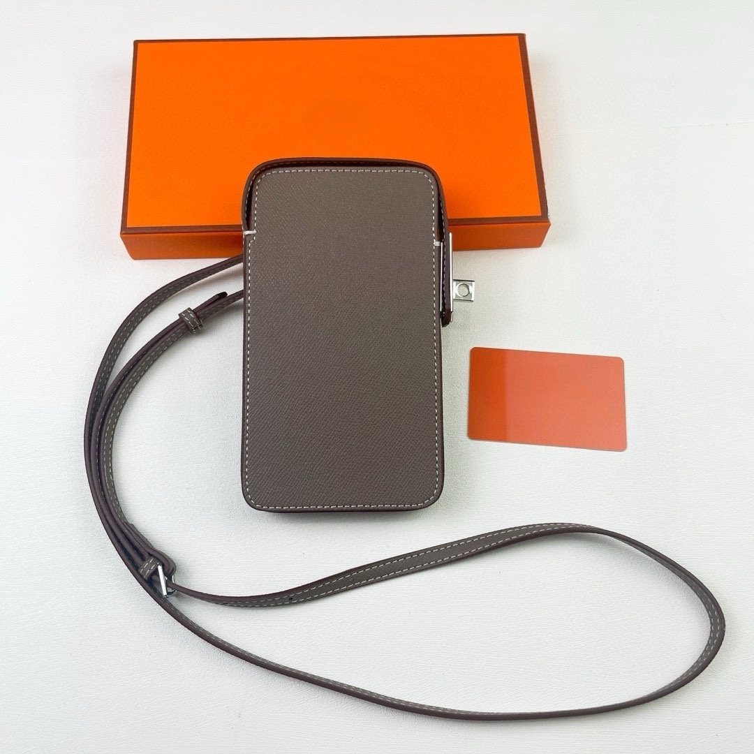 Big brand Espom Hac Phone Bag With Adjustable Strap Phone Case Designer Purse fashion cowhide Genuine leather wallet For lady woman Come With Box