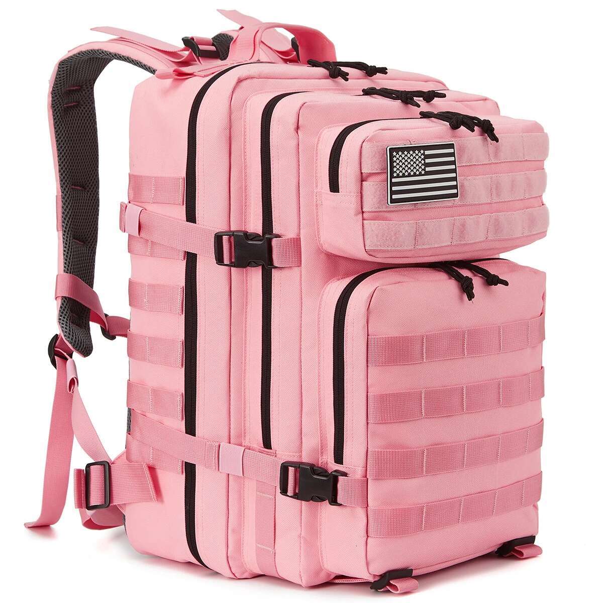 Qt&Qy 45L Tactical For Men Molle 3 Day Survival Backpack Hunting Camping Hiking GYM Rucksack Survival Bug Out Bag