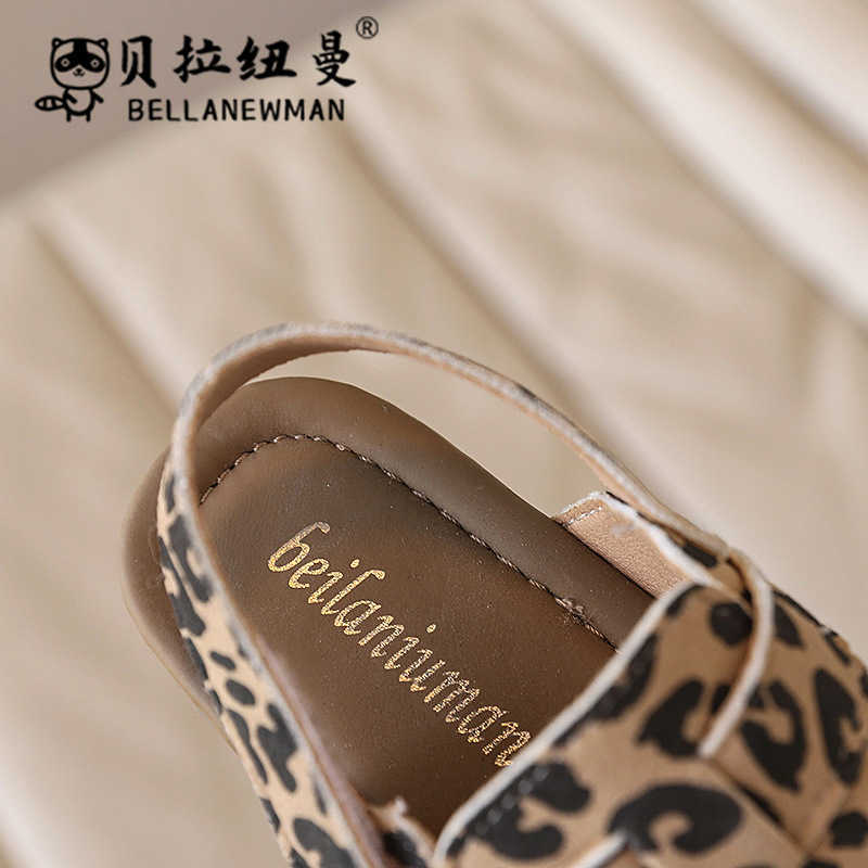 Slipper SHEIN Girls Sandals 2025 Summer New Korean Edition Childrens Cork Baotou Single Shoes Korean Boken Shoes S25326