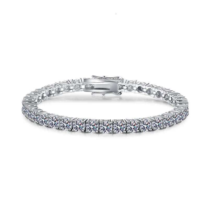 Advanced PT950 Platinum Mosanite Bracelet Womens Single Diamond 30 Point Wrist Chain Platinum Mosanite Bracelet Jewelry