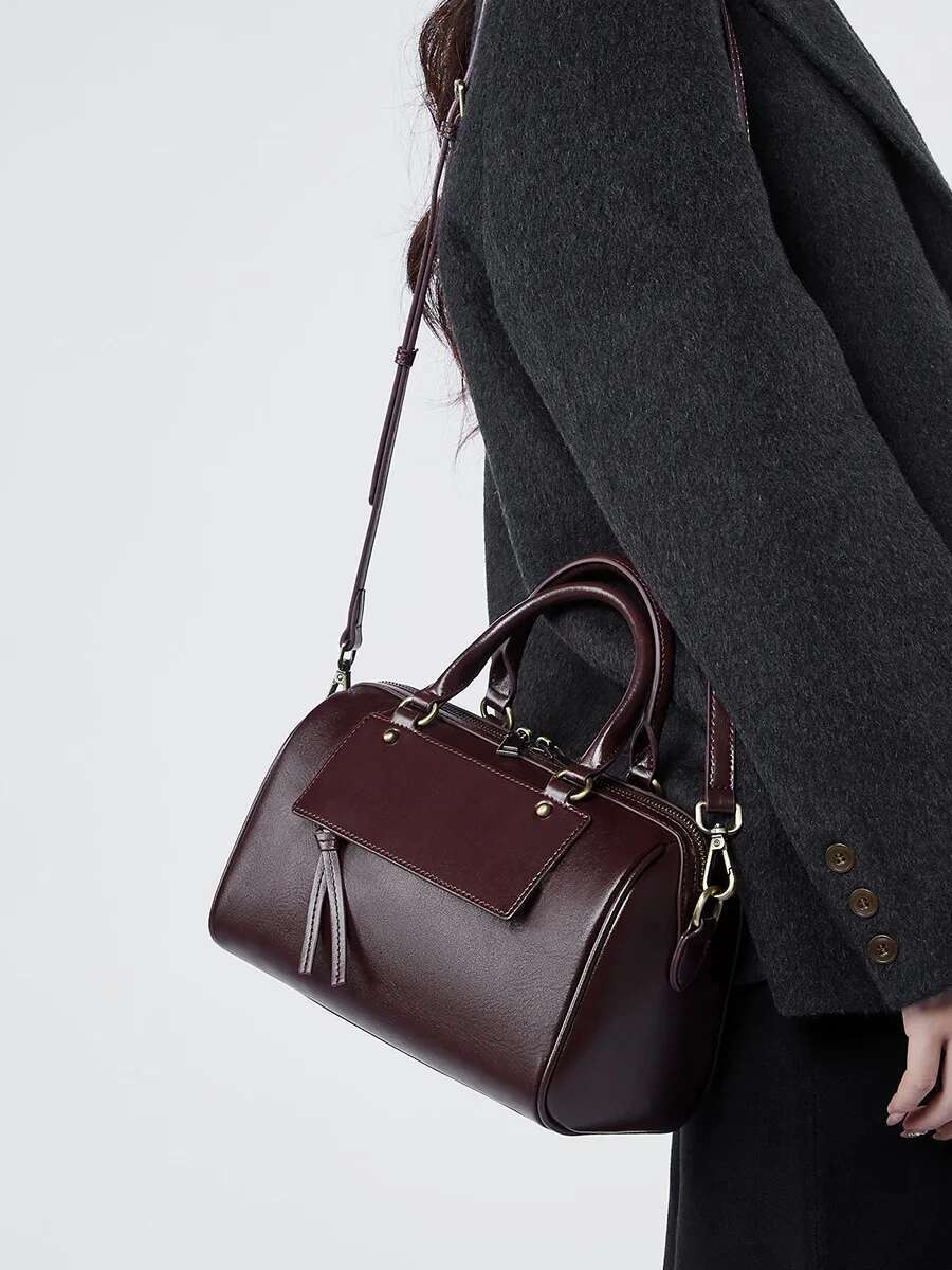Genuine Leather Pillow Handbag Ladies Fashion Casual Shoulder High Quality Cowhide Crossbody Bag For Women