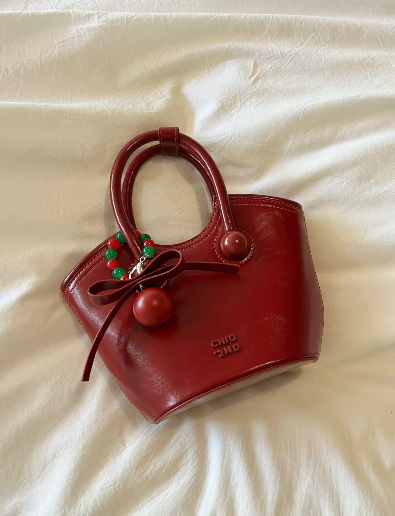 Nanfeng Chio Nd Cherry Love Handheld Tote For Women New Single Shoulder Crossbody Small Bag