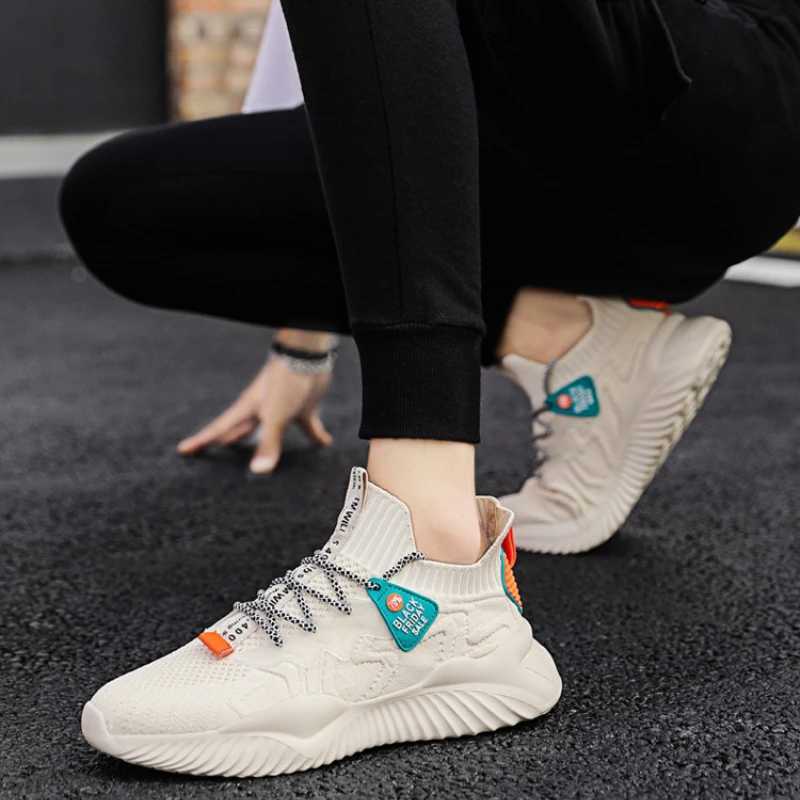 Mens Sneakers Breathable Running Shoes New Mesh Outdoor Casual Shoes Fashion Non Slip Vcanize Shoe Platform Lace Up Men Shoes Z250326