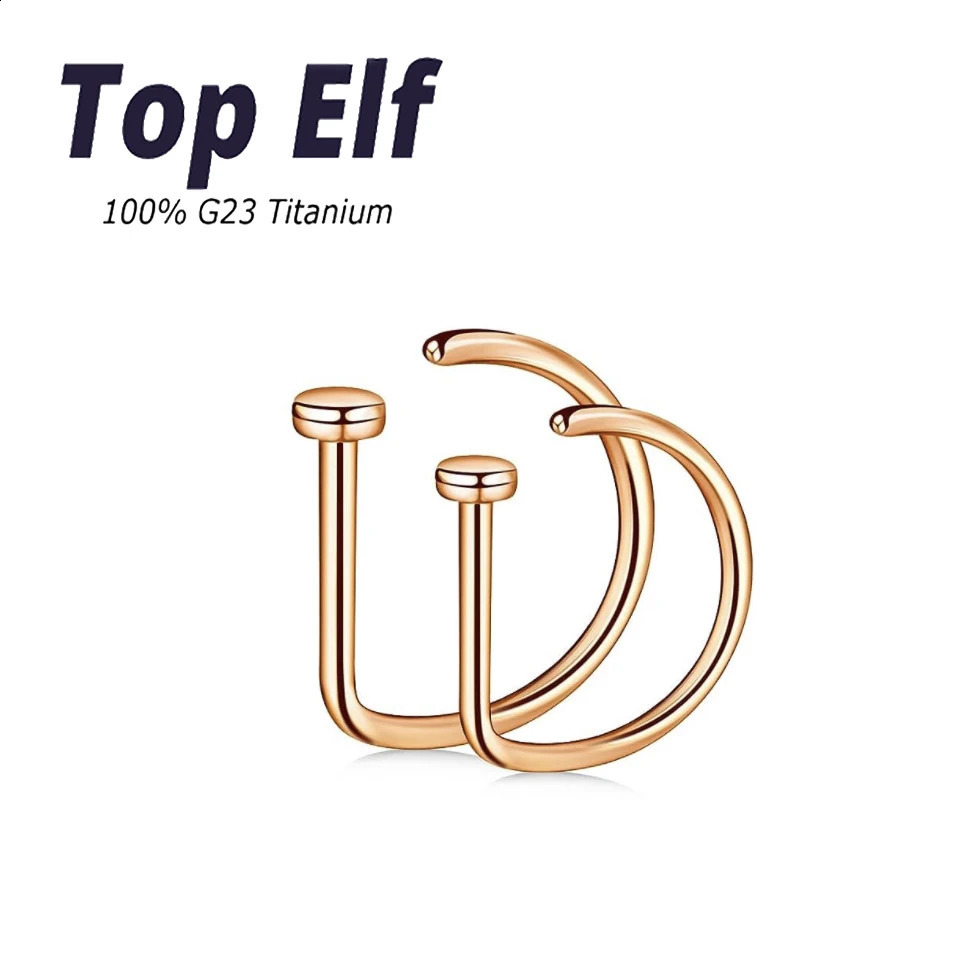 10pcs Women Men Fake Piercing Nose Ring Earrings Fashion Non Punk Jewelry Clip G23 Perforation Septum Nose Ring 250327