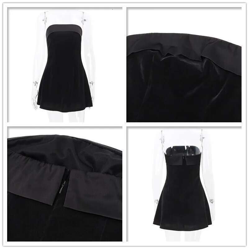 Veet Sexy Backless Avrilyaan Strapless Women 2025 Robes Elegant Evening Party Bodycon Summer Mini Dress Vestidos