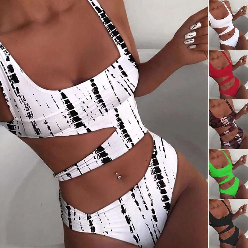 Piece Women One Swimsuit Sexy Stain Resistant Shoulder Strap Bikini Set Slim Fit Push Up Summer Beachwear For Holiday