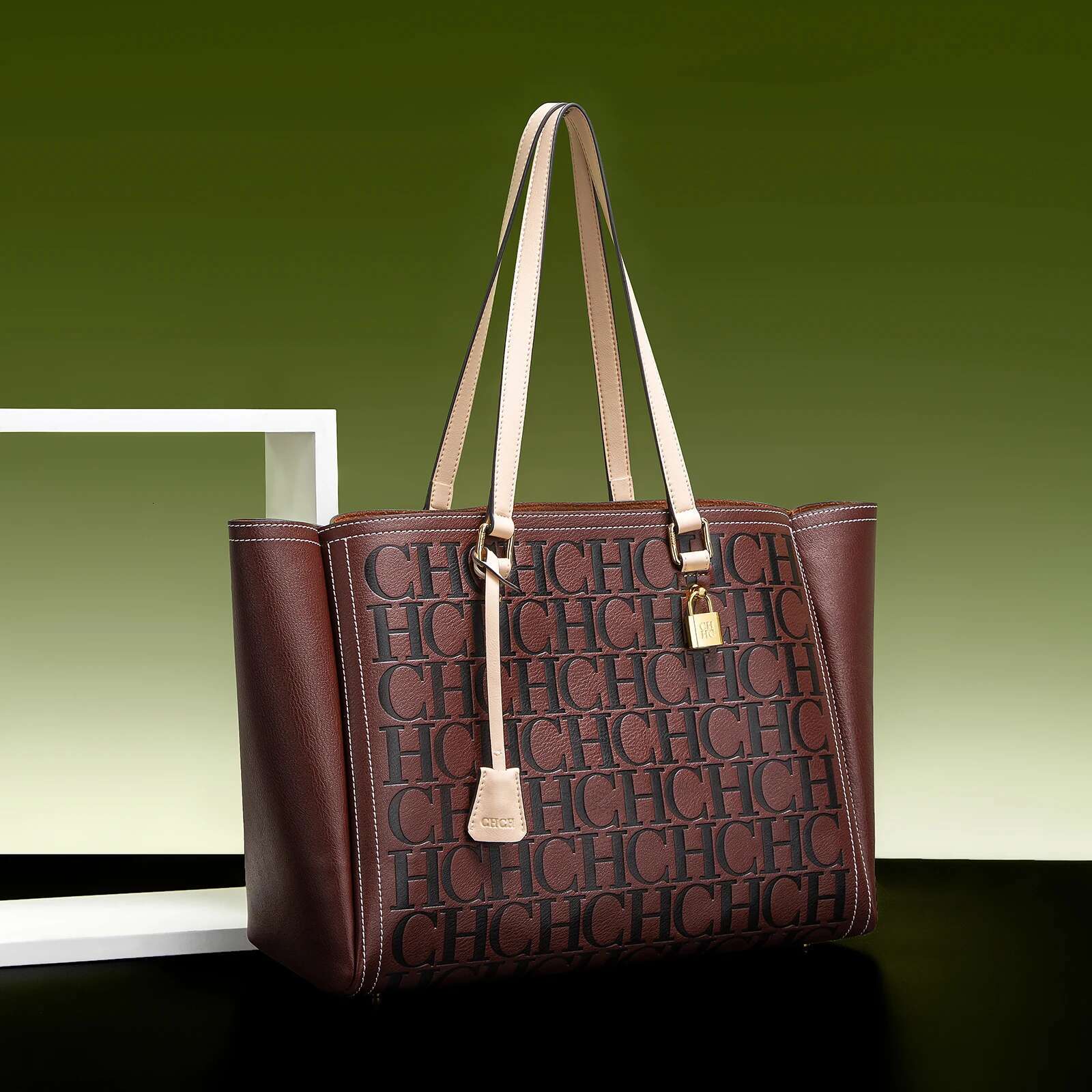 Classic Solid Color Letter Retro Women's New Handheld Shoulder Bag With Large Capacity For Business Shopping And Commuting