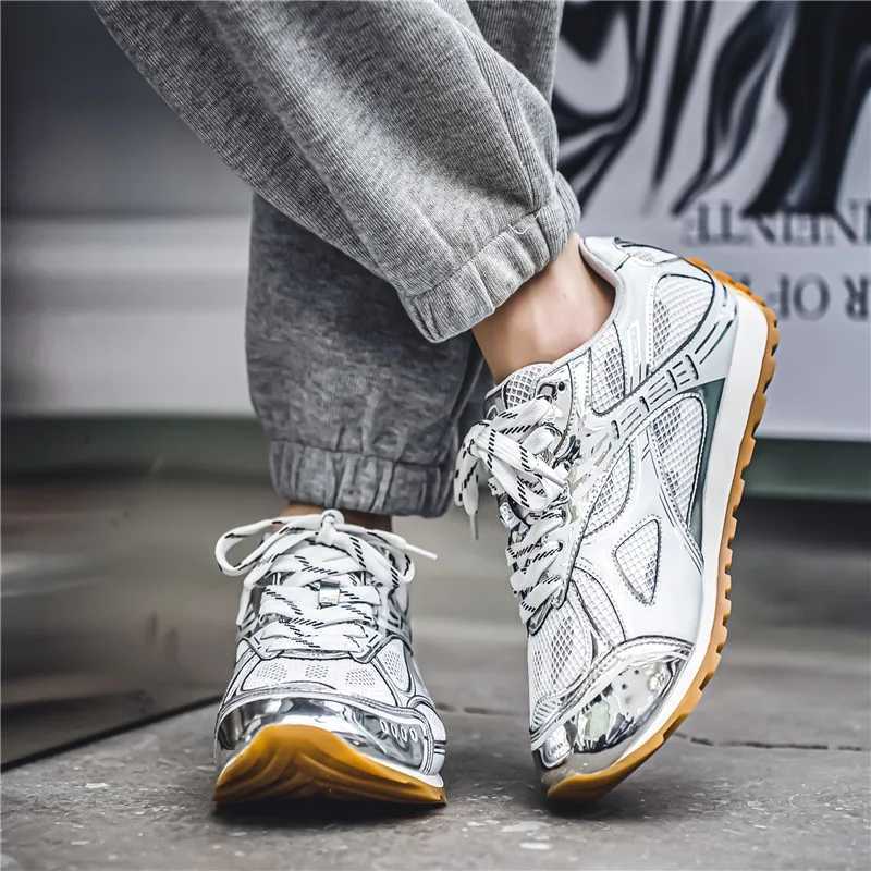 Autumn Men Sneakers Platform Vintage Shoes Casual Tennis Running Sneakers Breathable High Quality Lace Up Sport Shoes Male 39-44C250327