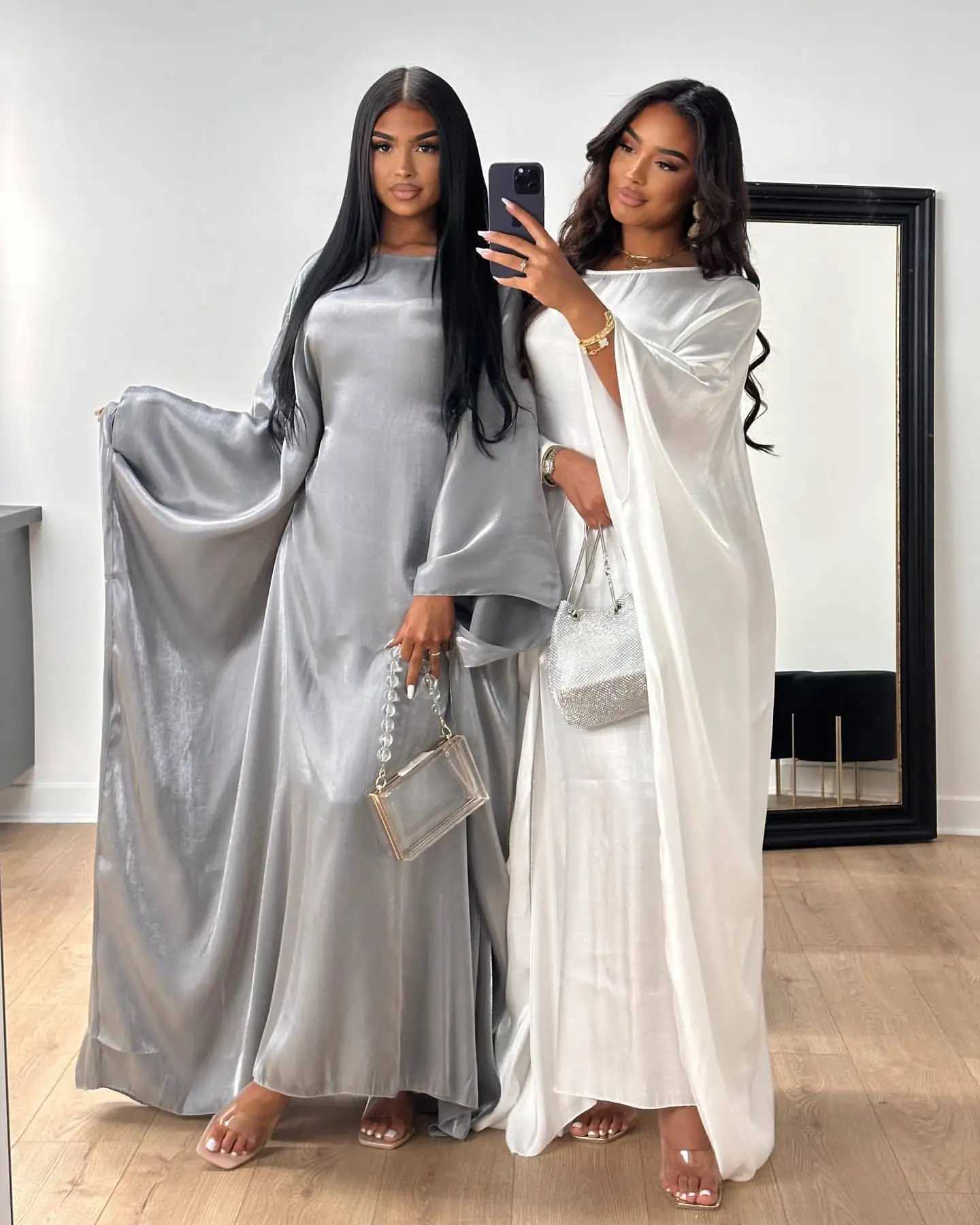 Marocain Kaftan Women Batwing Slve Modest Dress Dubai Turkey Abaya Eid Mubarak Djellaba Islam Jalabiya Prayer Garemnt Ramadan X250514