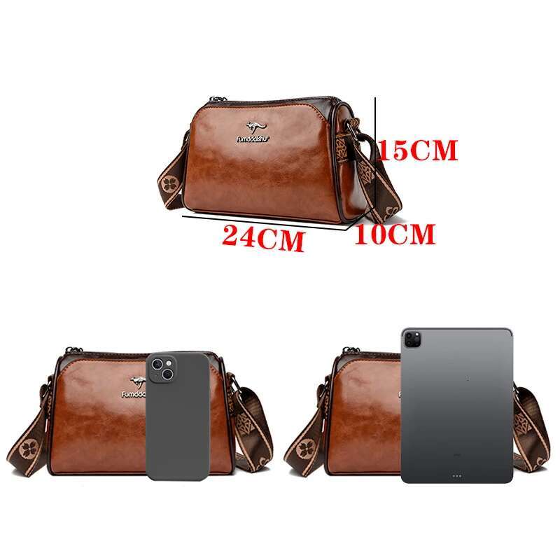 New Genuine High Quality Soft Leather Purses Bag Designer Brand Ladies Shoulder Crossbody Bags 2024 Sac A Main