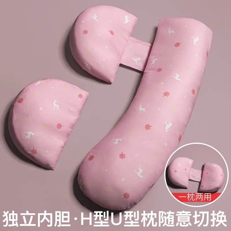 Pregnancy Pillow Soft U-shaped Lumbar Side Sleeper Cushion Pregnant Women Maternity Pillow Pads Tummy Pillows Pregnancy Supplies 250326