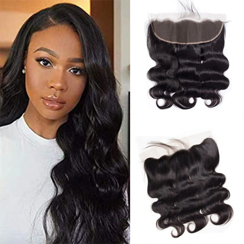Brazilian 13*4 Frontal Lace Body Wave Human Hair To Ear