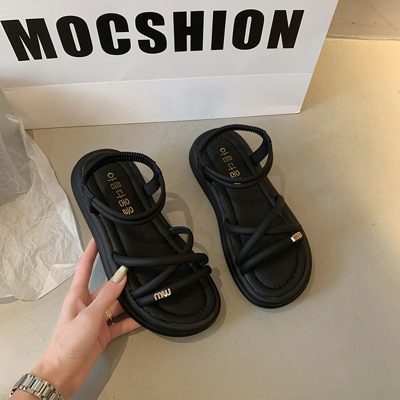 free shipping sandals designers for womens ladies hot 2025 Summer New Thick Bottom Casual Fashion Outdoor Sandals Size 35-40