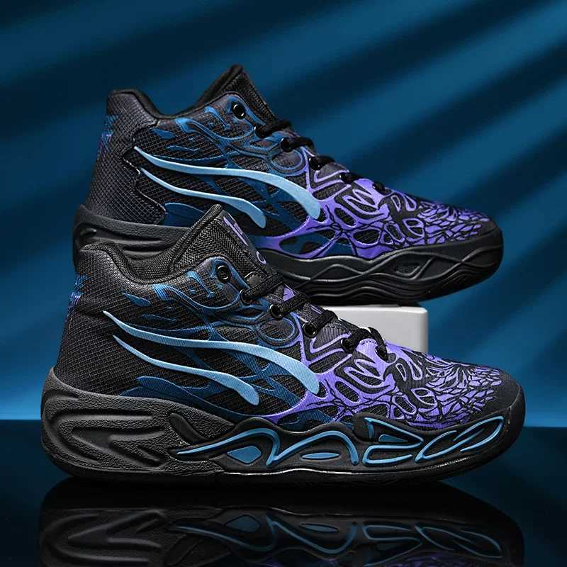 High Street Mens Basketball Shoes Rubber Anti Slip Sneakers Men Outdoor Mesh Breathable Sports Training Shoes Cfy Leisure Z250326