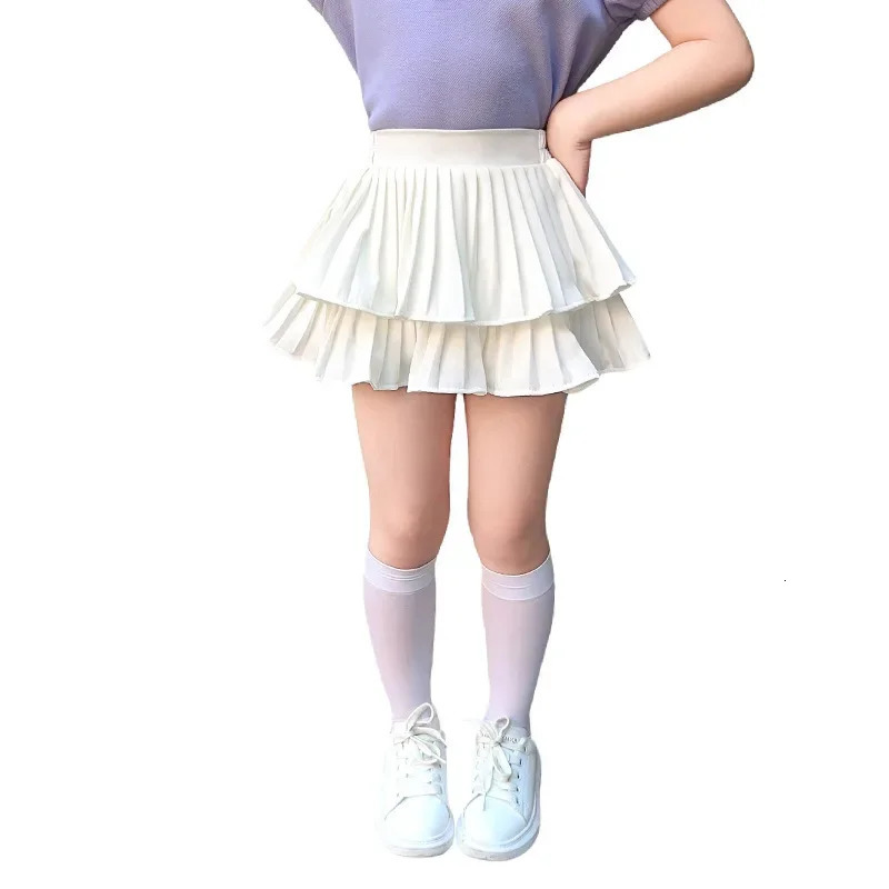 Skirts for Girls Cake Skirt Summer White Skirt Princess Style Childrens Puff Skirt Loungewear Outfit Items 250326