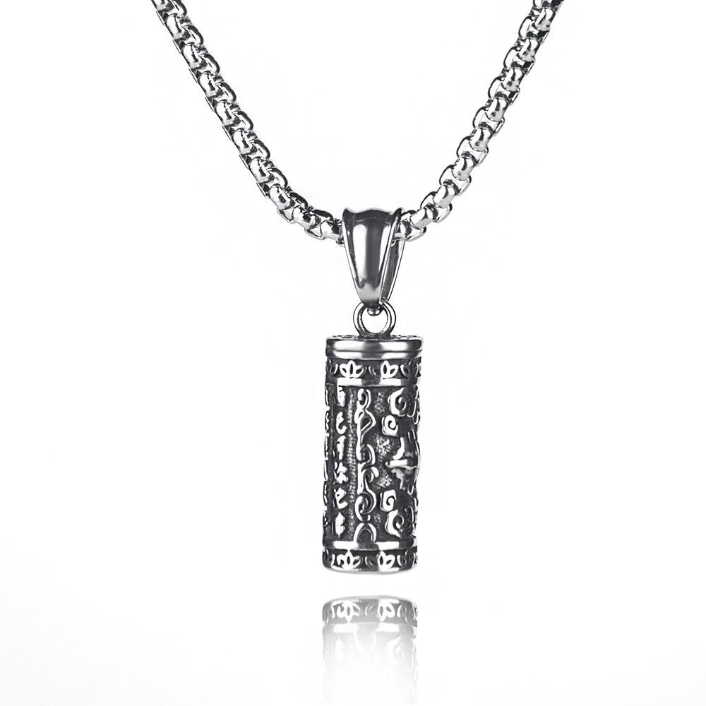 True Words Necklace - European Trendy Men's Hip Hop Pendant