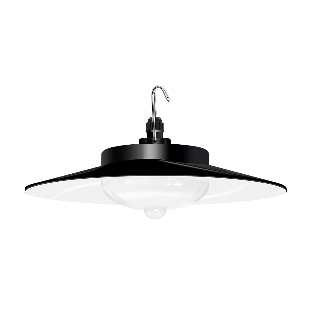 Single Shade Durable waterproof Solar Powered LED Pendant ceiling camping Lamp with Remote Control and Infrared Sensor for Outdoor Use