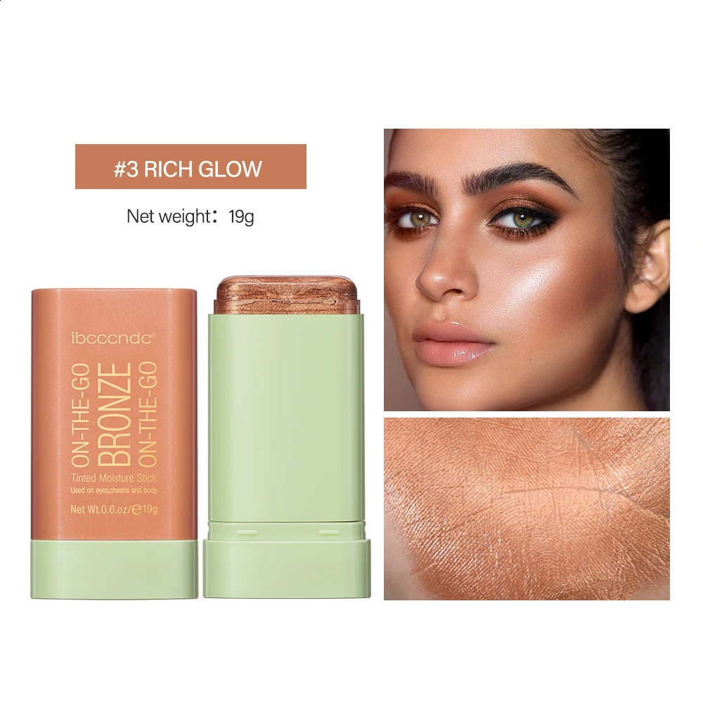 Bronzer Shading Stick Makeup Contour Sticks Peach Highlighter for Face Blush Body Glitter Cosmetics Blusher Korean Powder 250327