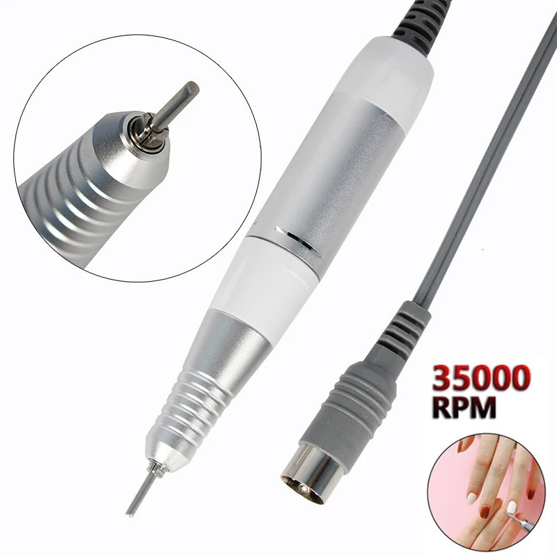 35000RPM Electric Nail Drill Machine Handle Handpiece Pedicure Replacement Pen Manicure Beauty Tool 3 Color Choice ABE Accessory 250324