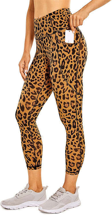 Women Yoga Pants Fitness Women S With Phone Pockets Elastic High Waisted Pants Spliced Hip Lifting And Tight Yoga Pants