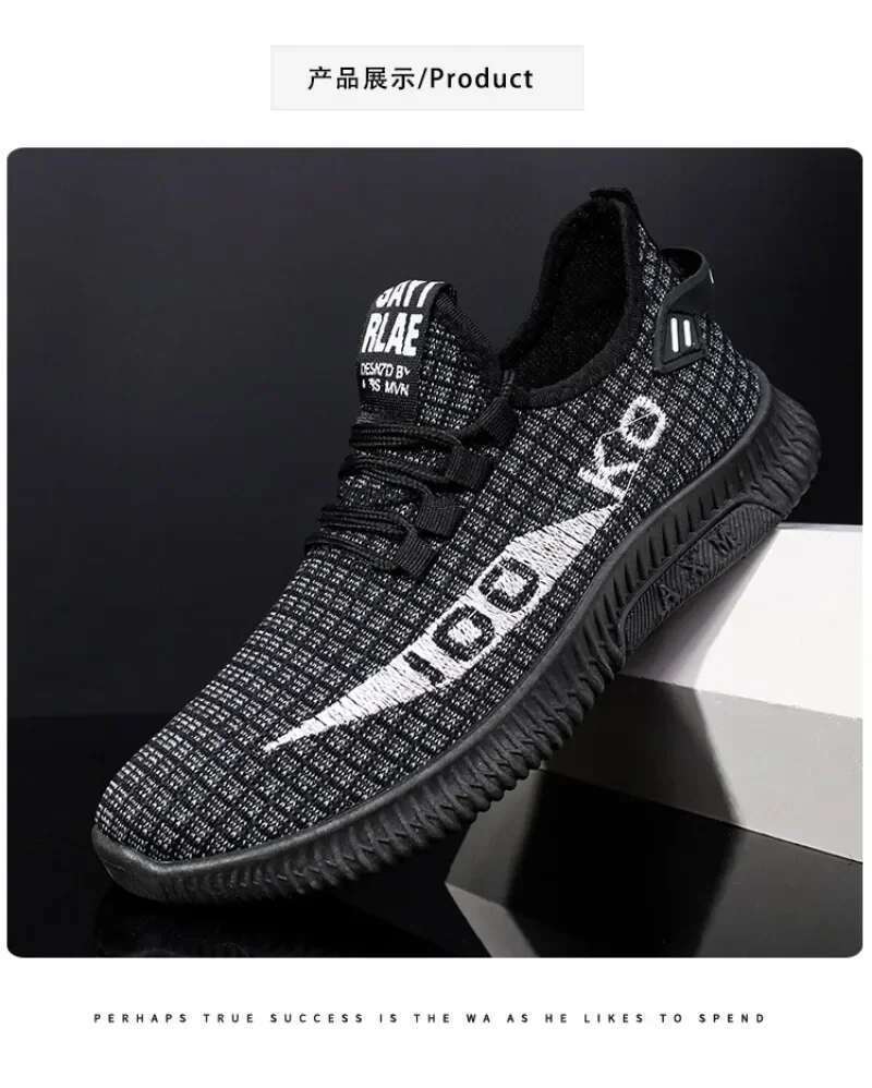 Breathable Mesh Sneakers Comfortable Casual Sport Fashion Lightweight Deodorant Outdoors Shoes Plus Size 39-44