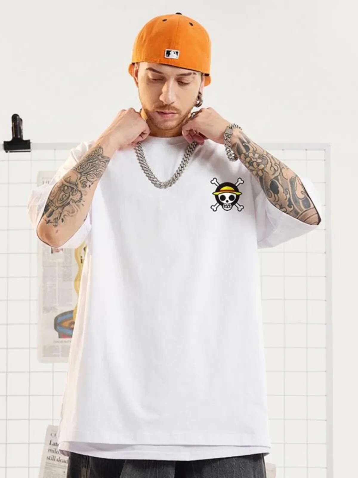 One Piece Luffy Summer 100% Cotton Y2K Outdoor Leisure Parent-child Tops Street Children's Fashion T-shirt