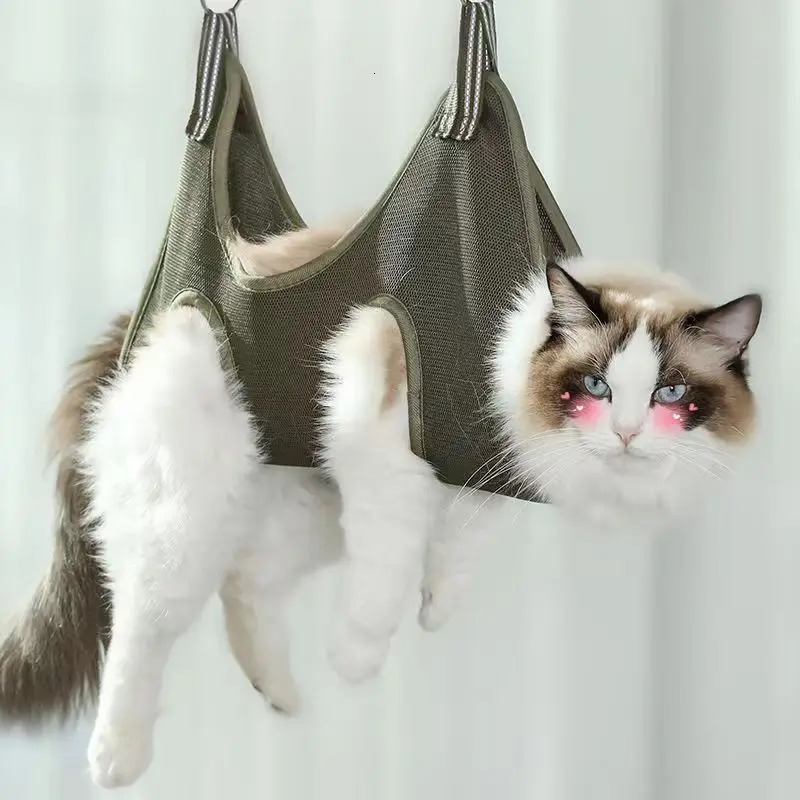 MADDEN Pet Grooming Hammock Helper Cat Dog Beauty Hammock Puppy Grooming Cuting Nails Hammock Tool Restraint Bag Pet Accessories 250326